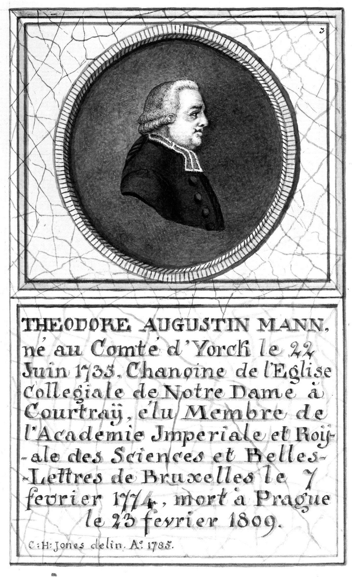 Théodore-Augustin Mann, prieur du couvent des Chartreux à Nieuport.