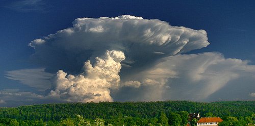 Cumulonimbus capillatus incus