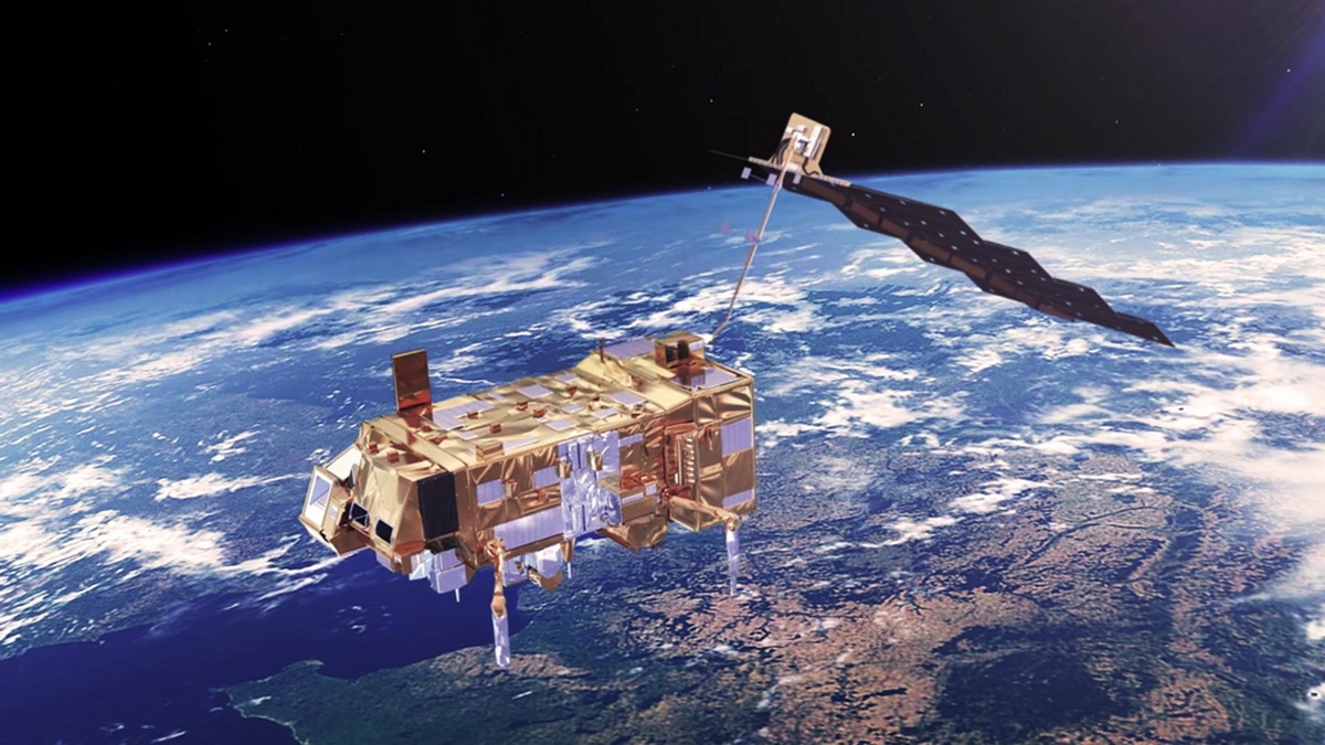 Figuur 1: Illustratie van MetOp-C (Copyright: ESA)