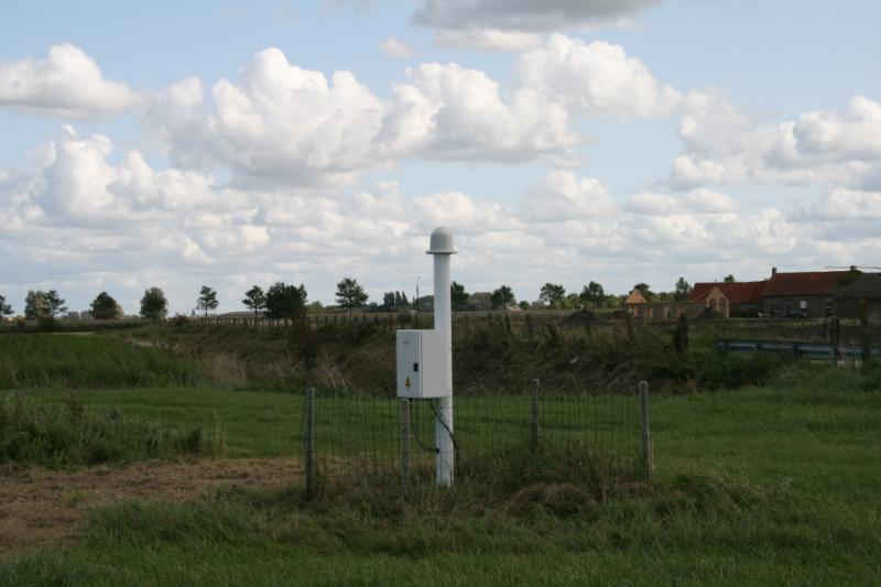 De nieuwe sensor in Koksijde.